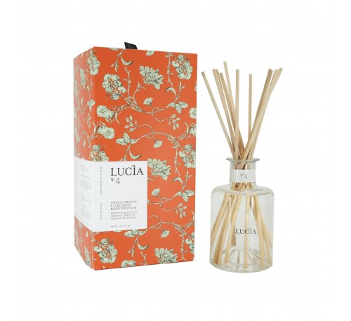 Lucia - Aromatic Reed Diffuser 200ml-Green Orange & Oak Moss