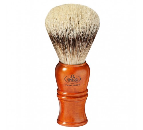 OMEGA Pure Badger Hair Shaving Brush #240 Brier Root Handle  (L)