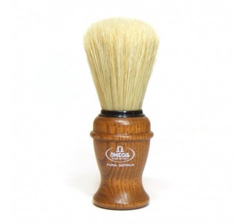 OMEGA Shaving Brush #137 Wood Handle (M)