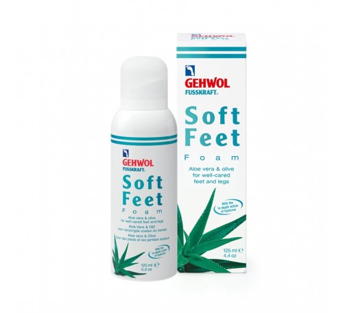 Gehwol Soft Feet Mousse Foam Aloe Vera & Olive  125ml 