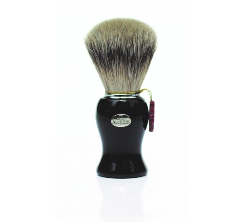 OMEGA Pure Badger Hair Shaving Brush Black Resin Handle   (L)              