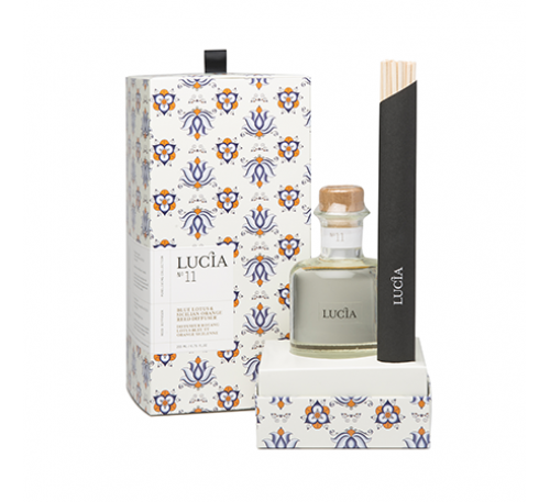 Lucia - Aromatic Reed Diffuser 200ml-Blue Lotus & Sicilian Orange