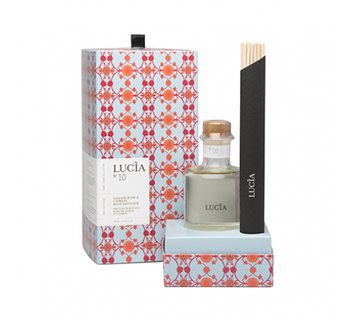 Lucia - Aromatic Reed Diffuser 200ml-Damask Rose & Cypress