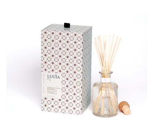 Lucia - Aromatic Reed Diffuser 200ml-Goat Milk & Lindseed