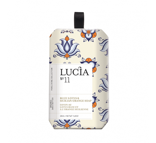 Lucia - Pure Shea Butter Soap-Blue Lotus & Sicilian Orange