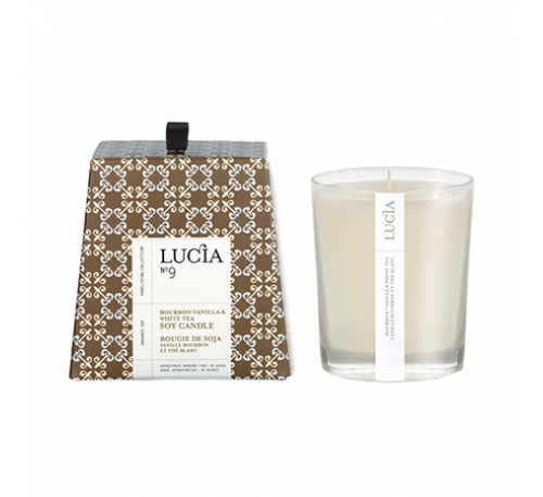 Lucia - Soy Candle (50hrs)-Bourbon Vanilla & White Tea