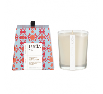 Lucia - Soy Candle (50hrs)-Damask Rose & Cypress