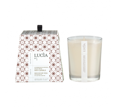 Lucia - Soy Candle (50hrs)-Goat Milk & Lindseed