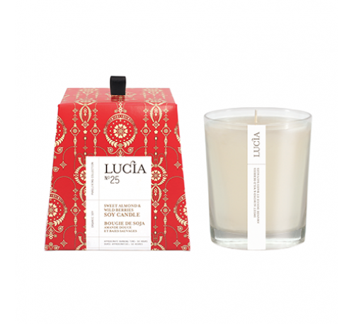 Lucia - Soy Candle (50hrs)-Sweet Almond & wild Berries