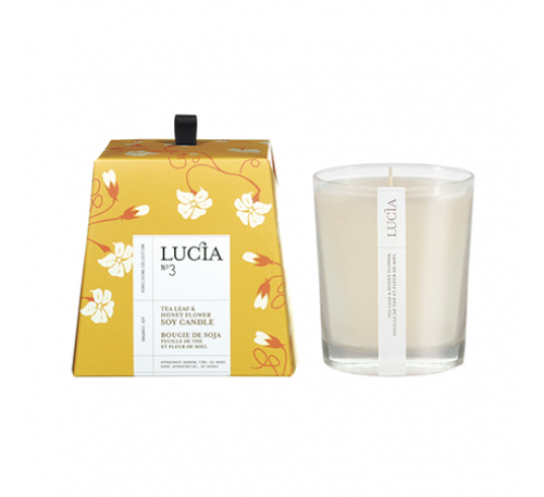Lucia - Soy Candle (50hrs)-Tea Leaf & Wild Honey 