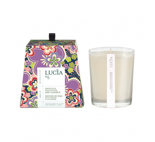 Lucia - Soy Candle (50hrs)-Wind Ginger & Fresh Fig