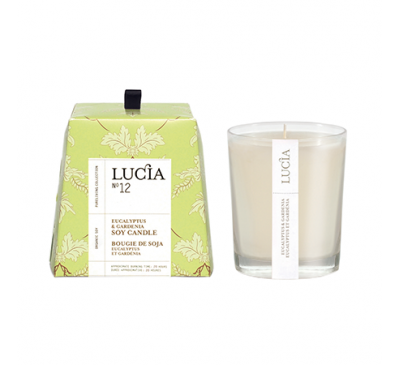 Lucia - Votive Candle de Soja (20 hrs)-Eucalyptus & Gardenia