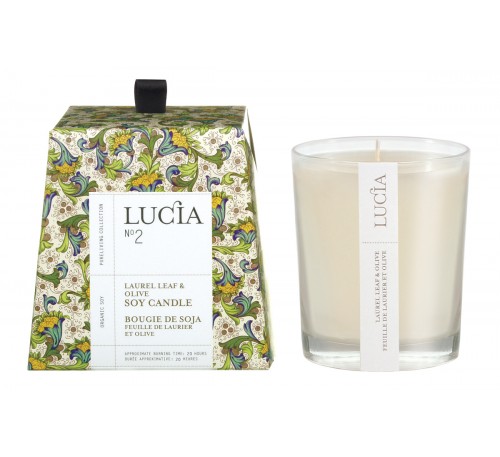 Lucia - Votive Candle de Soja (20 hrs)-Olive Blossom & Laurel