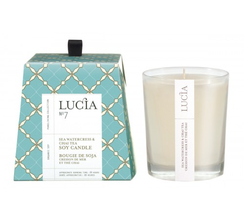 Lucia - Votive Candle de Soja (20 hrs)-Watercress & Chai Tea